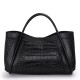 Qiandian crocodile pattern genuine leather large handbag for women, fashionable commuting mother and child, large-capacity tote, single-shoulder crossbody bag Qiandian crocodile pattern genuine leather large handbag for women, fashionable commuting mother and child, large-capacity tote, single-shoulder crossbody bag