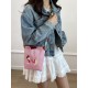 ballchain's new cute dachshund single-shoulder crossbody handbag, fashionable and versatile mobile phone bag, small square bag for girls ballchain's new cute dachshund single-shoulder crossbody handbag, fashionable and versatile mobile phone bag, small square bag for girls