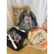 ball chain's same style iron tower embroidered bag, large-capacity single-shoulder crossbody bag, versatile class and commuting tote ball chain's same style iron tower embroidered bag, large-capacity single-shoulder crossbody bag, versatile class and commuting tote
