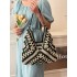2025 summer new straw woven bag, large-capacity single-shoulder tote bag, beach vacation bag, versatile women's bag